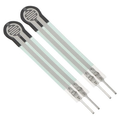 2 Pcs FSR-400-LT Thin Film Pressure Sensor, 3g-500g, Dia. 5.6mm / 0.22in