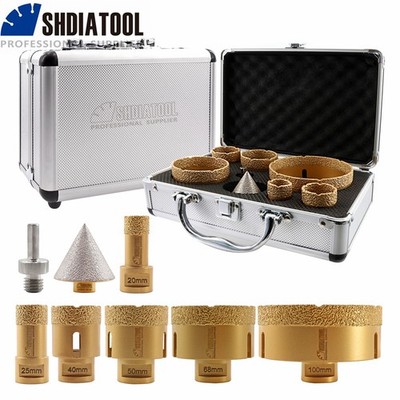 SHDIATOOL M14 Diamant-Lochsäge-Set Bohrer-Set für Porzellan-Keramik-Fliesen