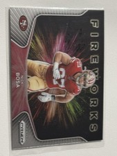 2020 Nick Bosa Prizm Fireworks FOOTBALL #21 San Francisco 49ers