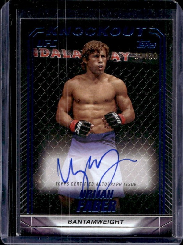 2024 Topps Knockout UFC Urijah Faber Auto Autograph Blue #/50