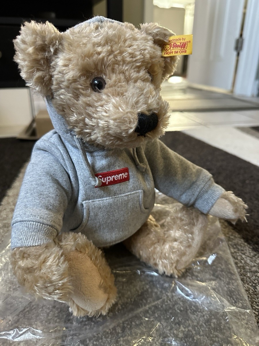 Brand New Supreme Accessories Steiff Bear Heather Grey