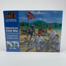 IMEX American Civil War Confederate Artillery Set No. 502 1/72 Scale 25mm SEALED