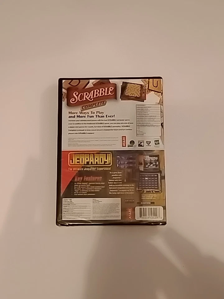 2003 Atari Scrabble Complete & Jeopardy PC Games New Seal Factory Sealed - Image 2 of 2