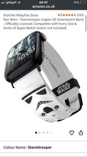 Star Wars Imperial Stormtrooper 3D Apple/Samsung/Smartwatch band unused/unboxed