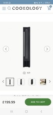 Cookology Wine Cooler 7 Bottle Under Counter Fridge 15cm - Black CWC150BK