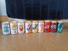 Vtg. Mini ( 9 ) Fanta, Sprite, Coke, Beer Tiny Cans 2"  Made In Italy1997