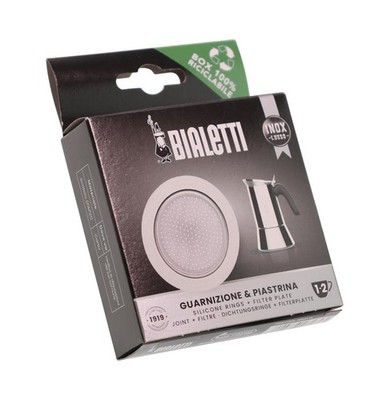 Bialetti 0800410 Filter + Dichtung für Venus Kitty Musa Class 1-2 Tassen