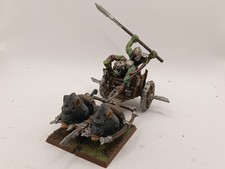 Warhammer Fantasy ORC BOAR CHARIOT Painted Orcs & Goblins GW Citadel OOP Rare