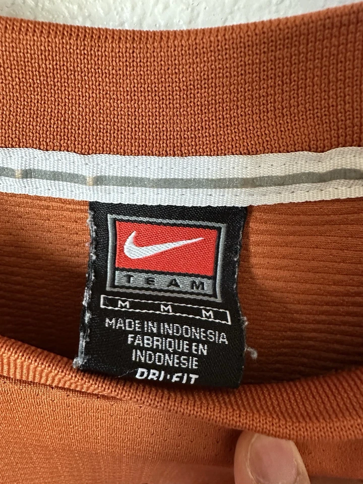 Swoosh vintage Nike Team Texas Longhorns cuadros centrales talla mediana bonito universitario Foto 2 de 4