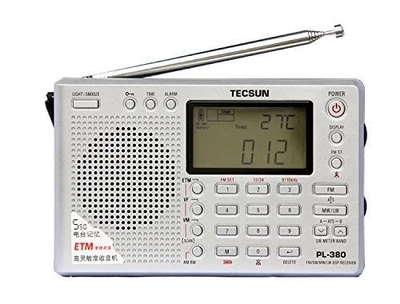 TECSUN All-Band Digital Radio PL-380 Plata [NUEVO] TI - Imagen 1 de 4