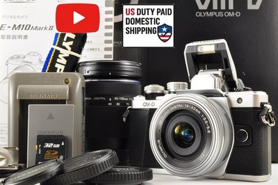 [US Duty Paid] Olympus OM-D E-M10 Mark II 16.1 MP w/ 14-42mm EZ & 40-150mm Lens