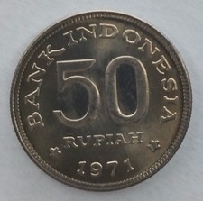 KM# 35 - Coin Indonesia 50 Rupiah 1971 Lustre 