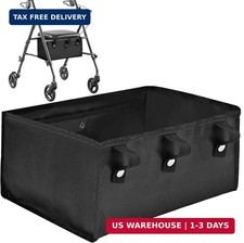 Under Seat Rollator Bag, Premium Walker Basket for Four Wheel Rollator, Walker B