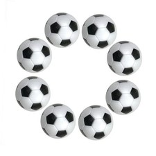 Tenalleys 8 Pack Table Soccer Foosballs 1.42 Inch Replacement Balls Black White