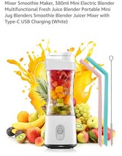 Mini Portable Electric Juice Maker Blender Smoothies Juicer Fruit Machine 380ML