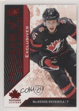 2019 Upper Deck Team Canada Juniors Exclusives /150 MacKenzie Entwistle #137 f5g
