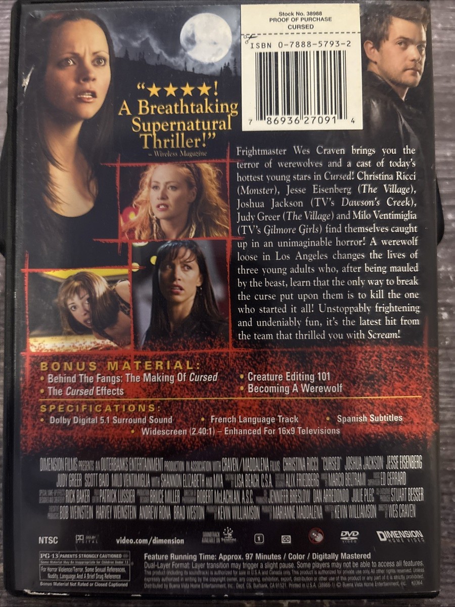 Cursed (DVD, 2005) for sale online | eBay