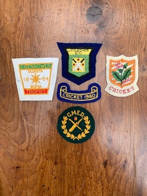 Vintage Cricket Club Blazer Aufnäher 1940er - 60er Jahre je 12£ + kostenloser Versand