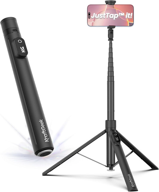 KraftGeek JustTap Magnetic Phone Tripod