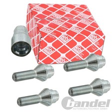 4x FEBI FELGENSCHLOSS KEGELBUND passend für PEUGEOT 308 309 405 406 407 605