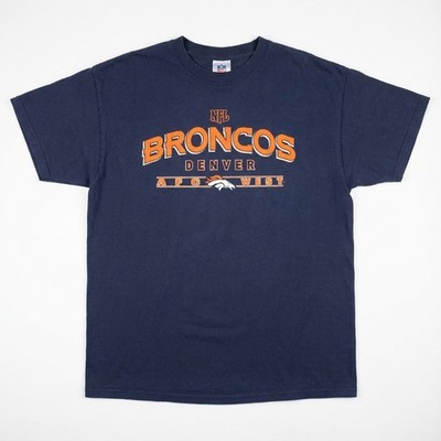 Denver Broncos T Shirt Herren NFL Team Apparel AFC West Dunkelblau XL Playoffs