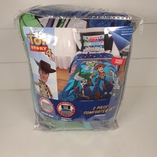 Toy Story 4 Woody/Buzz/Rex  Kids 2pc Twin/Full Comforter Open box