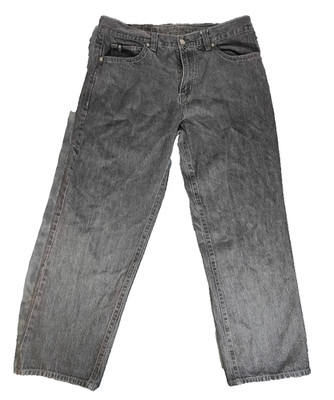 VTG Y2K Ecko Unltd Baggy Fit Jeans 36 X 32 2000s Embroidered Distressed Stiched