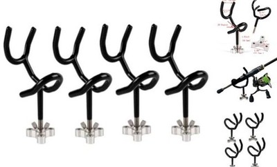 4pcs Sure Grip Steel Boat Rod Holder 20 Degree PVC Coated Steel Wire Fishing