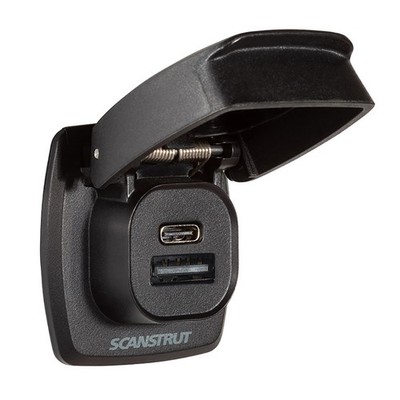 Scanstrut Flip Pro Plus Fast Charge USB-A & USB-C Socket, 60W Marine-Grade