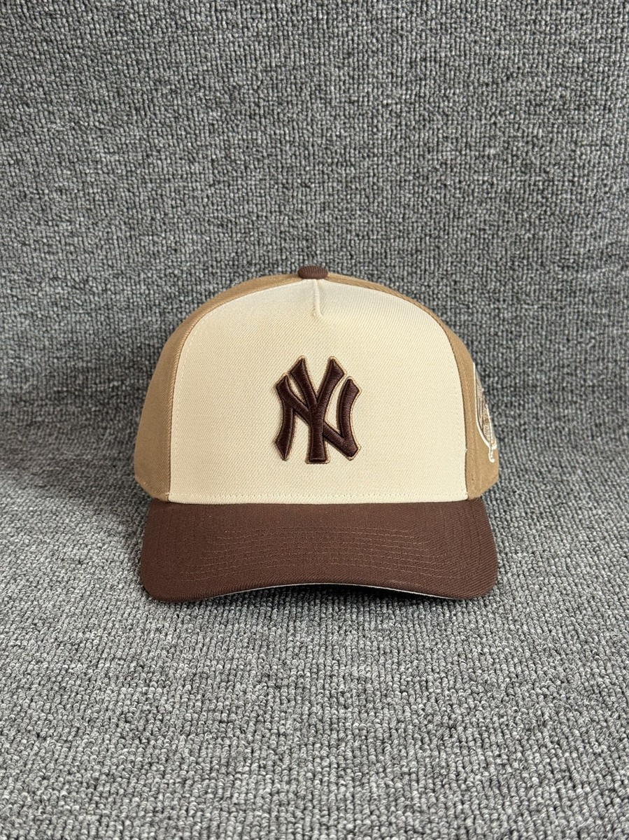 Mitchell & Ness Yankees Snapback Cap Brown Cream Retro MLB Hat