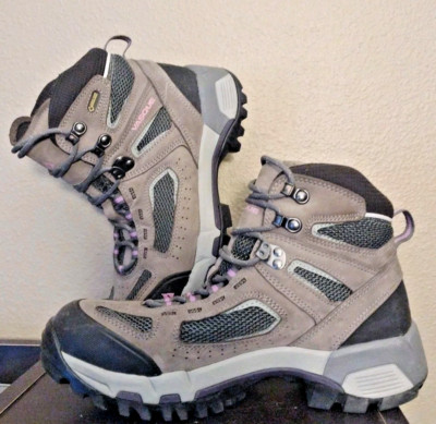 9 Vasque Vibram Gor Tec Hiking Trail Leather Shoes Boots Gray Blk Pink Mint 