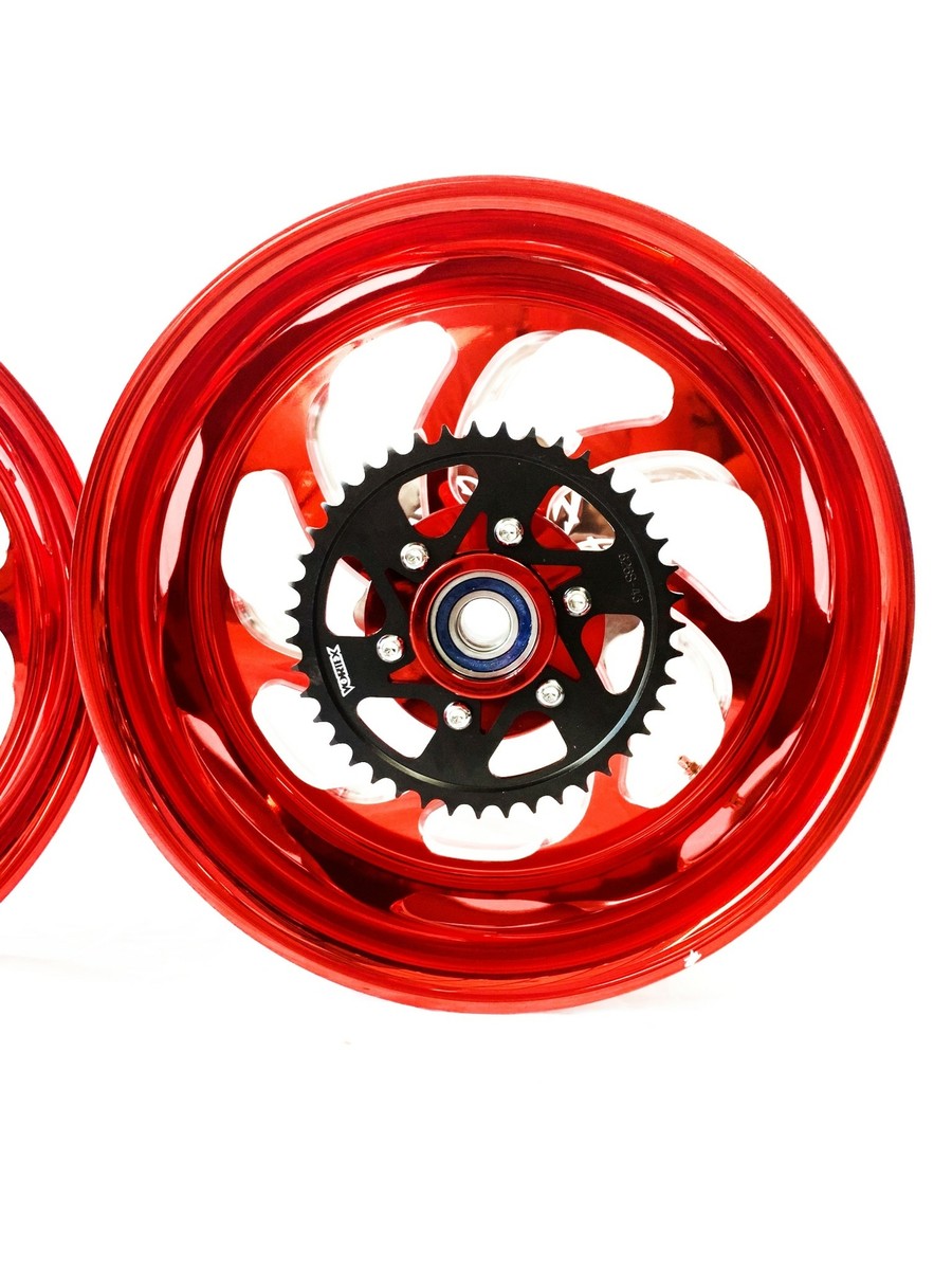 240 FAT TIRE CANDY RED CONTRAST SAMURAI WHEELS 2006-2011 KAWASAKI