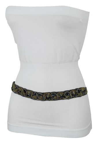 Gold Tone Fish Charm Circle Link Chain Belt Womens Body  display picture 3
