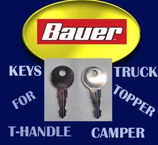 BAUER DM601 - DM610 SET OF 2 KEYS CENTURY CTC TRUCK TOPPER TOOLBOX FREE SHIPPING