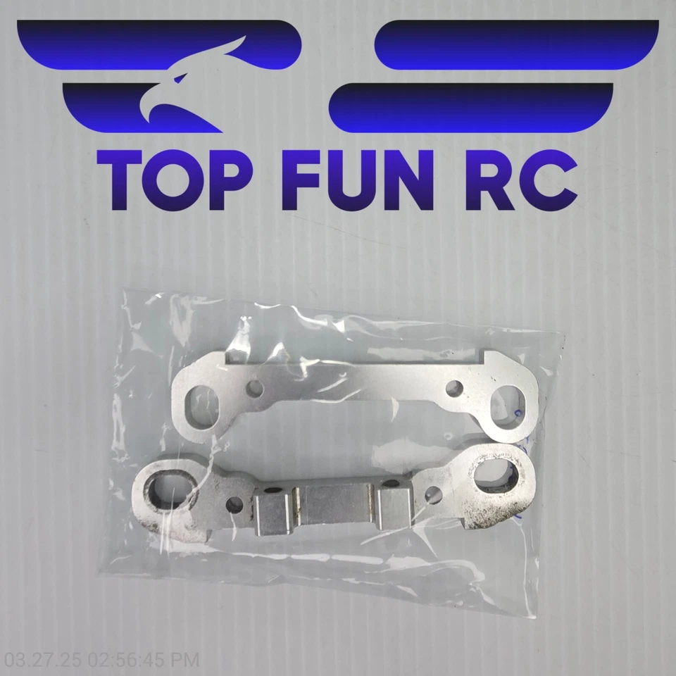 Losi LOS254029 MXTL Silver Aluminum Rear Hinge Pin Braces  - Image 2 of 2