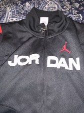 Jordan Full Zip Long Sleeve Youth Jacket Size 5/6 Medium