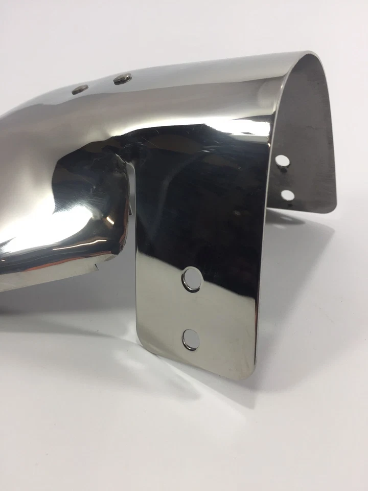 Ponta de escape universal de aço inoxidável joia vermelha para Hot Rods, carros e caminhões - Imagem 4 de 4