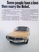 Print Ad 1960's AMC Javelin Rebel Rambler AMX Family Kids Baby
