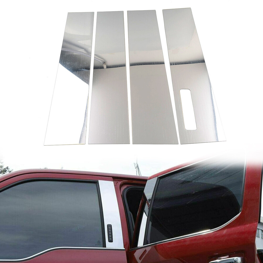 Pillar Posts Set Door Window Cover Trim Kit Fit Ford F150 F-150 2015-2022