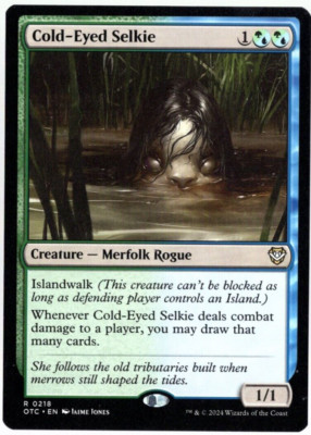 Cold-Eyed Selkie 0218 Non Foil Rare Outlaws of Thunder Junction MTG NM