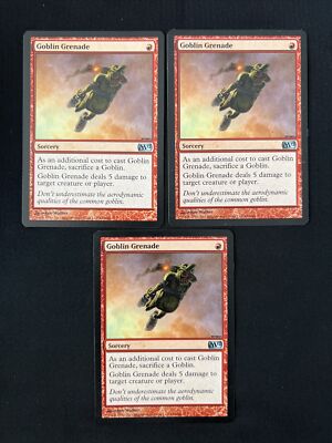 MTG Goblin Grenade Magic 2012 140/249 Regular Uncommon LP x3