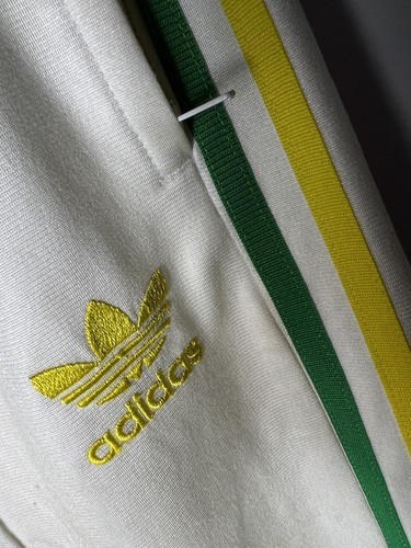 Adidas Antaloni Polis Rasta Marley Chile 62 Blanc Rouge XS/S Homme Pantalon - Photo 2 sur 8