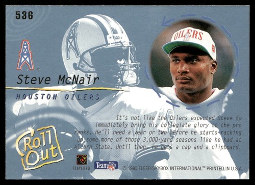 Steve McNair 1995 Ultra #536 Houston Oilers - Foto 2 di 2