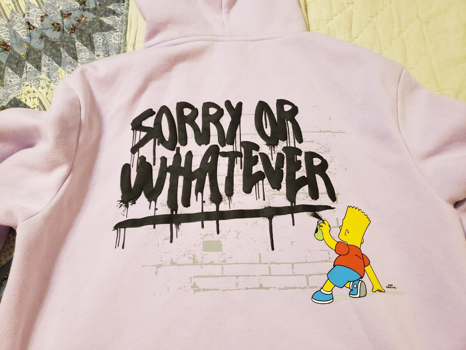 Sad Bart Simpson with a purple hoodie by EmojiFaze on DeviantArt