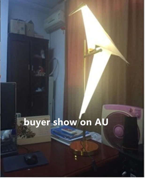 Lámpara de mesa Morden LED nórdica origami sala dormitorio mesita de noche Foto 4 de 4