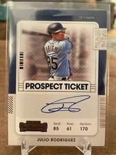 2021 Panini Contenders Prospect Ticket Optic Julio Rodriguez #PT-JR Auto