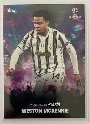 Topps Weston McKennie Steve Aoki UEFA Champions League 2021 Juventus