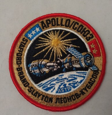 APOLLO SOYUZ LION BROTHERS VINTAGE ORIGINAL Hallmarked CLOTH BACK ...
