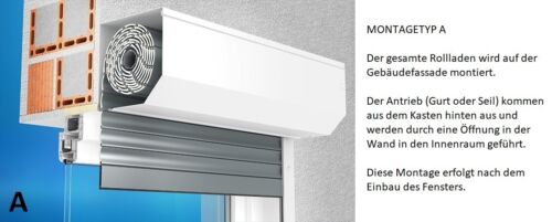 Vorbaurolladen mit Elektromotor ST2000 PA52 - Rollo, Vorsatzrolladen, Außenrollo - Bild 6 von 12