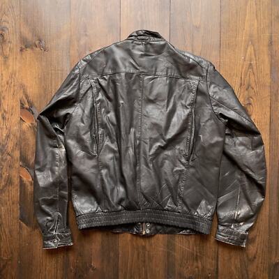 Vintage 1990s Genuine Leather Jacket / size L44 (see measurements